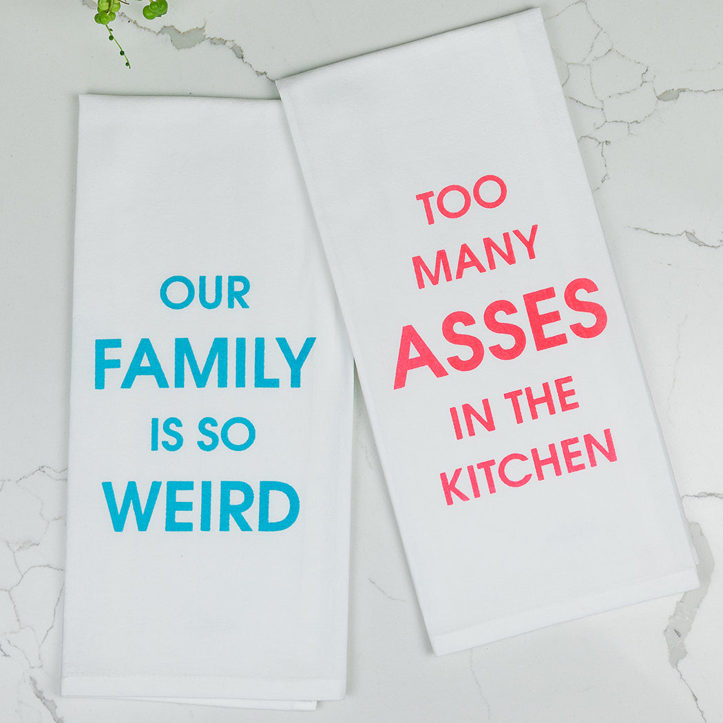 Too Many Asses In The Kitchen  - Tea Towels