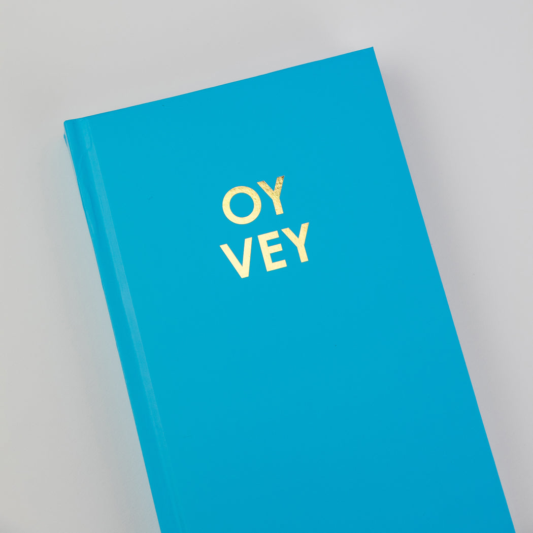 Oy Vey - Caribbean Blue Hardcover Journal