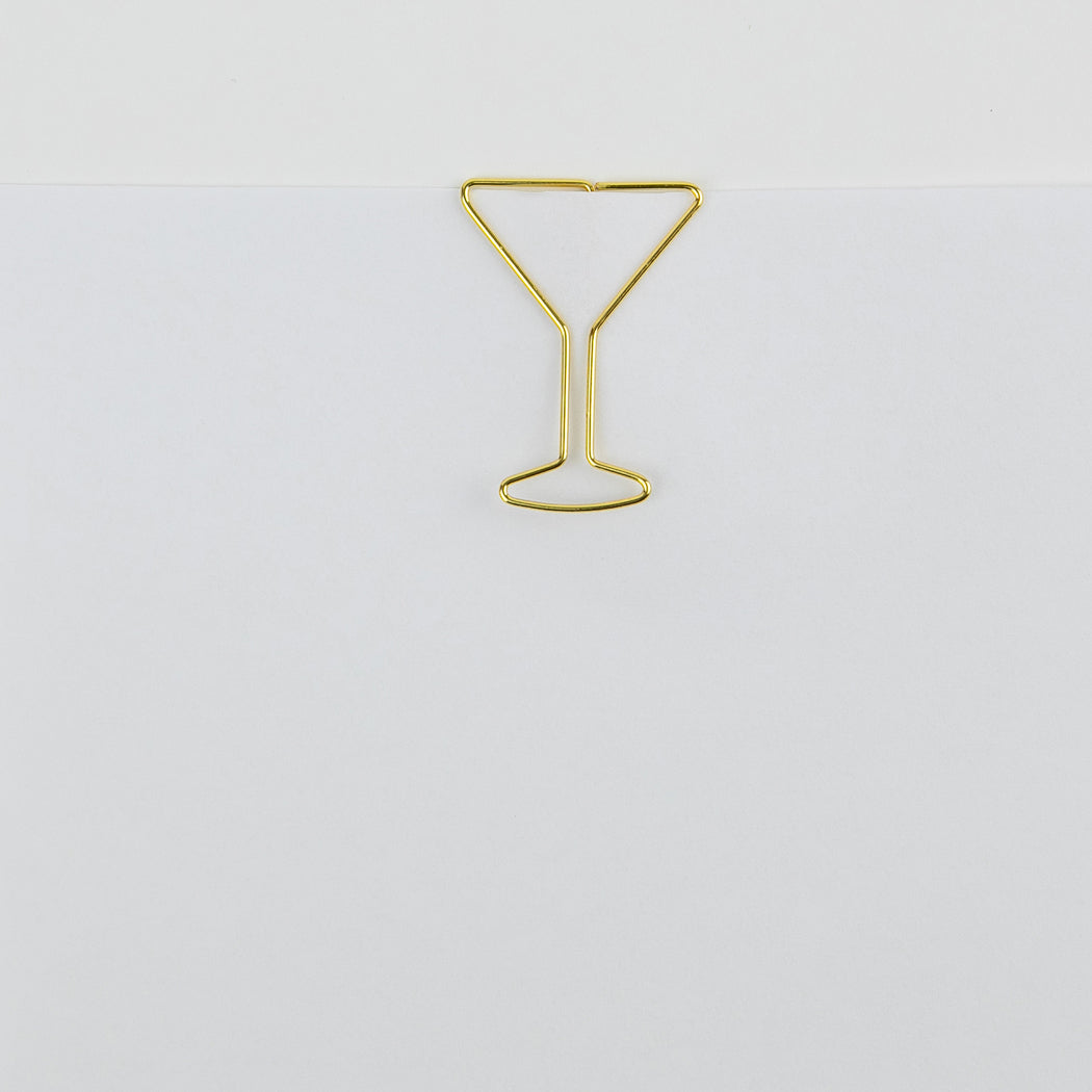 Paper Clip Pack - Martini Glass Pack of 25