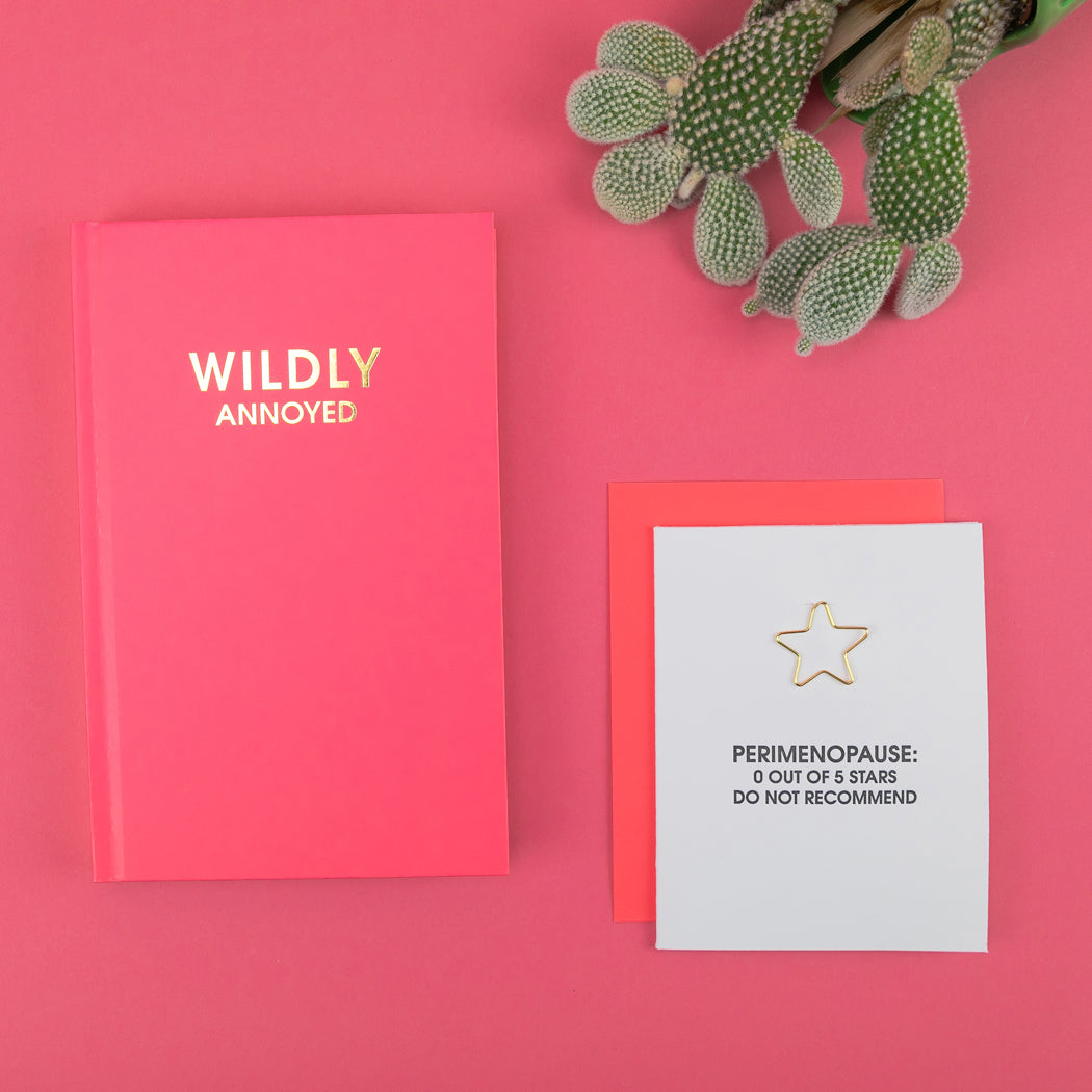 Chez Gagné - Wildly Annoyed - Hot Pink Hardcover Journal