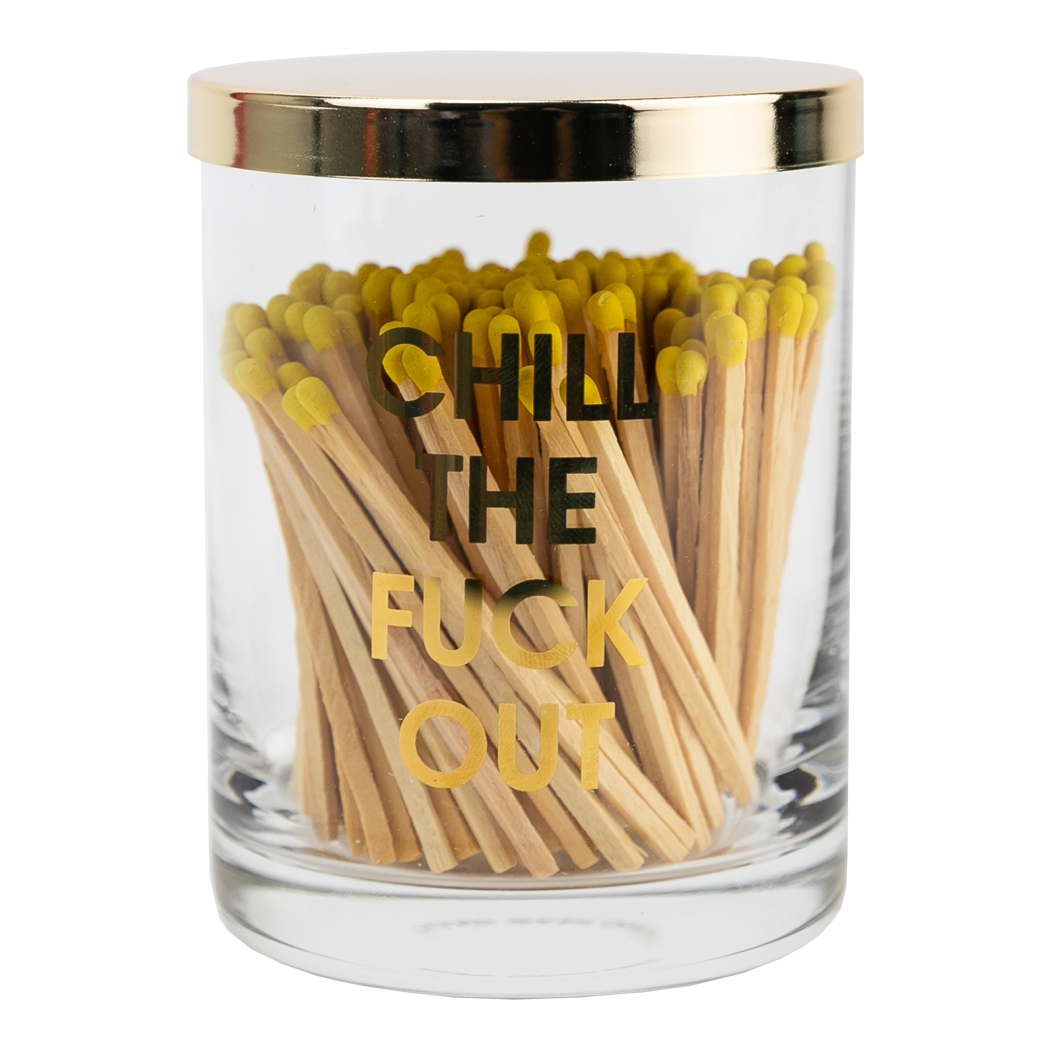 Limited Edition: Chill The Fuck Out Match + Rocks Glass Duo