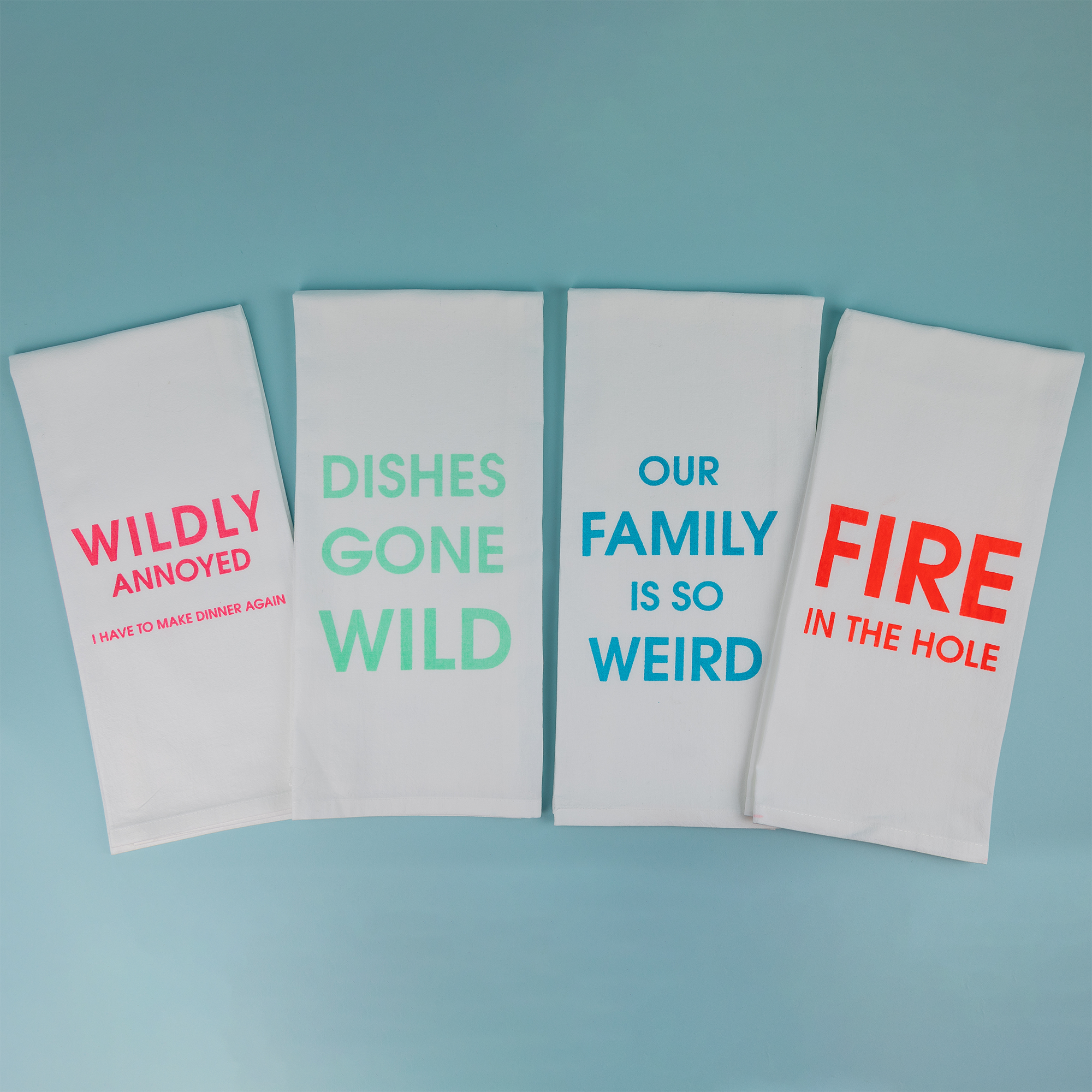 The Clean Up Crew - Pick Any 4 Tea Towels - Bundle of 4