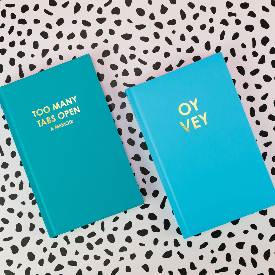 Oy Vey - Caribbean Blue Hardcover Journal