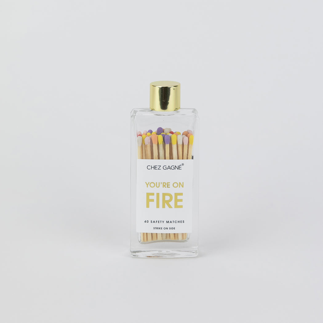 You're on Fire - Glass Bottle Safety Matches